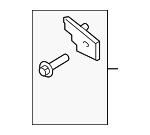 FL3Z15613D74AB - Electrical: Child Seat Bracket for Ford: F-150, F-250 Super Duty, F-350 Super Duty Image
