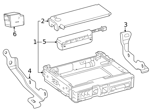 Communication System Components for 2023 Lexus LX600 #0