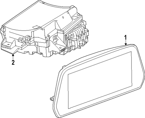 Cluster & Switches for 2024 Chevrolet Traverse #1