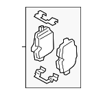 34206888831 - Brakes: Brake Pads for BMW Image