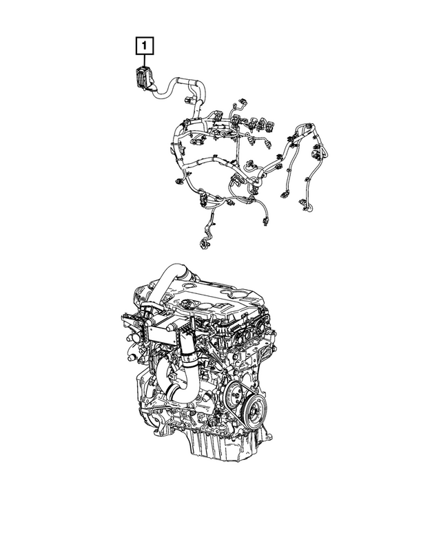 « 68619934AC –  : Moteur Cablage pour Mopar Image »