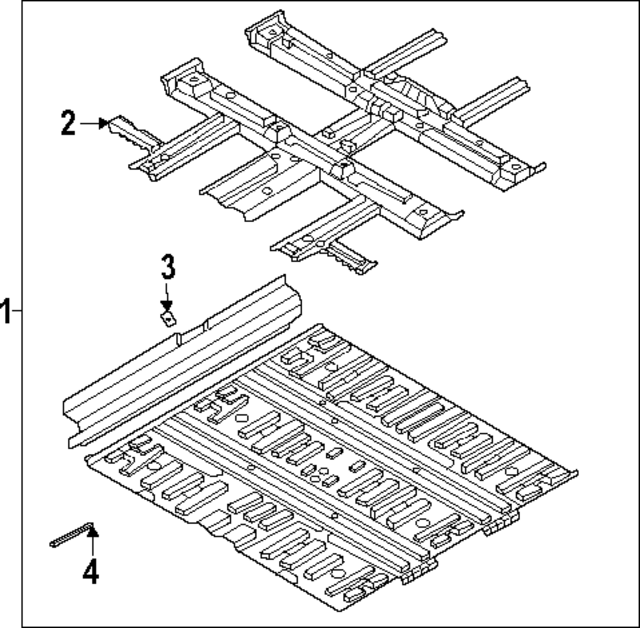 65100PI700 - : Floor Pan for Hyundai Image