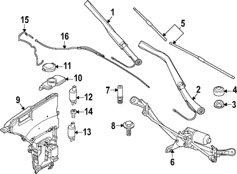 Wiper & Washer Components for 2024 BMW i5 #0