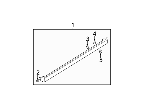 Exterior Trim - Pillars for 2005 Mitsubishi Lancer #0