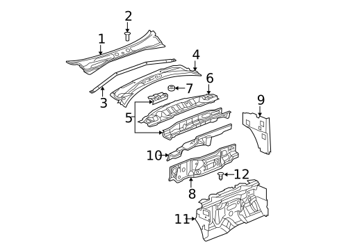 Cowl for 2007 Dodge Durango #0
