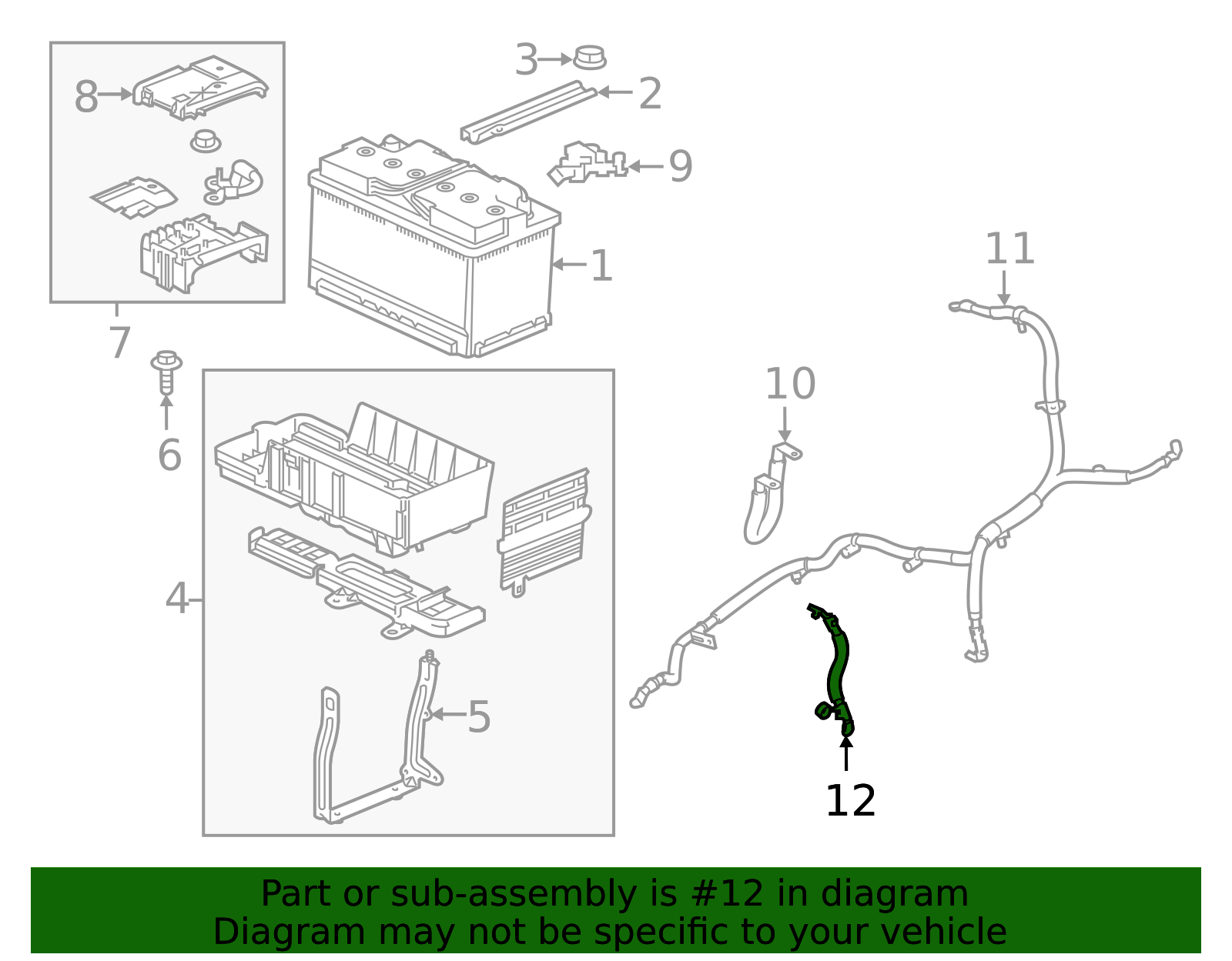 2019-2020 Buick Envision Negative Battery Cable 84313756 | Capital ...