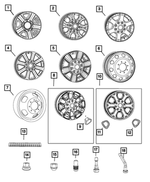 68261410AA - Wheels: Wheel Insert, Front Or Rear for Mopar Image