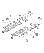 68246950AA - Frame, Bumper and Fascia: Floor Pan Shield for Mopar Image