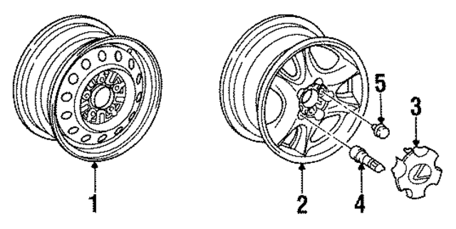 9094201050 - : Wheel Nut for Lexus Image