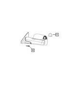 68460987AA - Electrical: Puddle Lamp, Left for Mopar Image