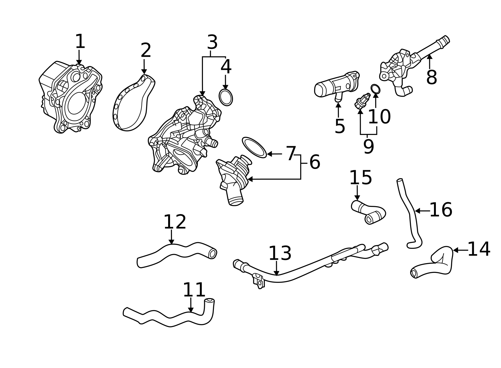 19431-5WJ-A00 - Hose, Egr Cooler Inlet 2018-2021 Honda Clarity | Honda ...