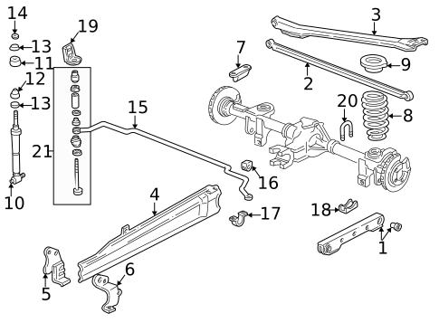 Rear Suspension for 1993 Chevrolet Camaro #0