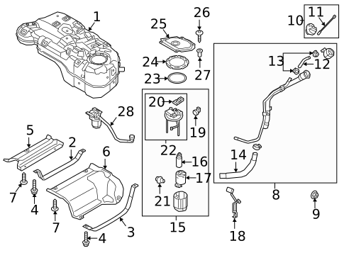 Fuel System Components for 1995 Kia Sephia #3