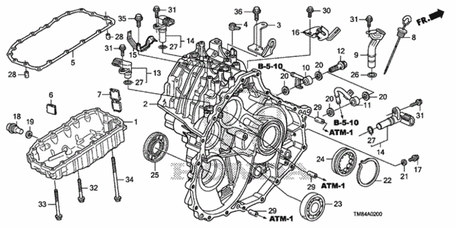 AT Transmission Case for 2011 Honda Insight #0