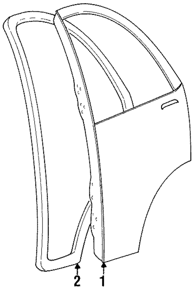 91171443 - Body: Door Shell for GM Image