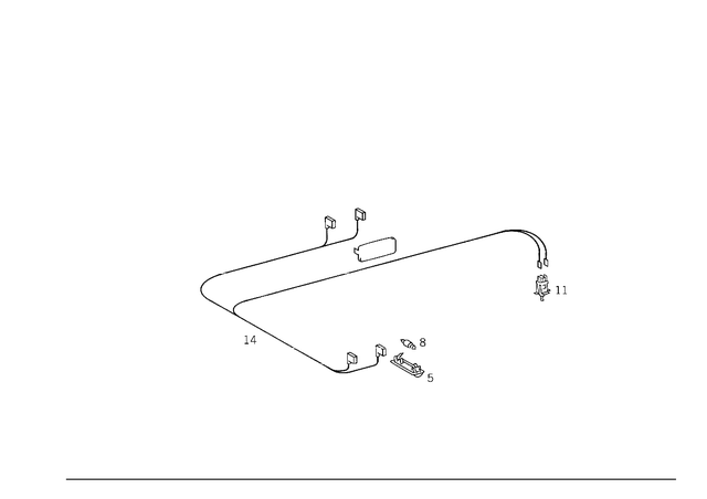 2028209915 - Electrical System: Electric Line for Mercedes-Benz: C220, C230 Image image