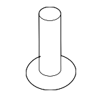 MB345544 - Body: Side Trim Panel Retainer for Mitsubishi: Diamante, Eclipse Cross, Montero Sport, Outlander, Outlander Sport Image