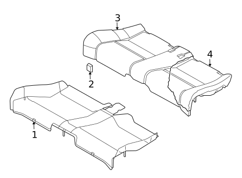 Rear Seat Components for 2005 Audi A4 Quattro #8