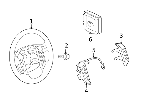 Steering Wheel & Trim for 2008 Land Rover Range Rover Sport #0