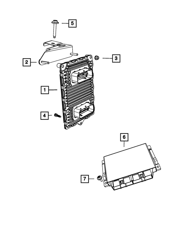 R5150722AC - Electrical: Engine Controller Module, Remanufactured for Mopar Image image