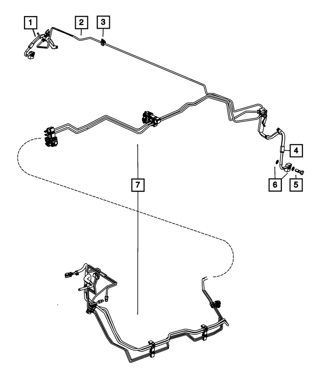 6509097AA - Brakes: Brake Tube Clip for Mopar Image