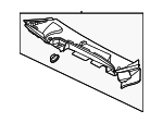 2068301100 - Body: Cowl Grille for Mercedes-Benz Image