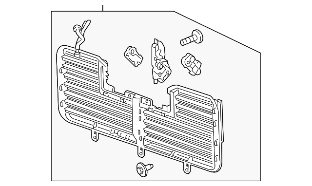2017-2019 GM Front Bumper Shutter 85043807 | TascaParts.com