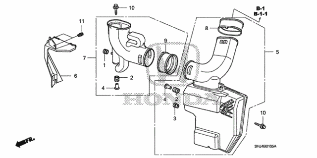 Resonator Chamber for 2007 Honda Odyssey #0