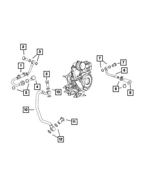 Turbo Charger Cooling System for 2015 Jeep Grand Cherokee #0