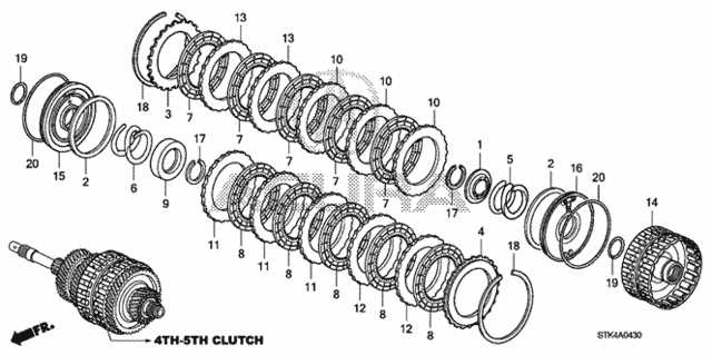 AT Clutch (4th-5th) for 2009 Acura RDX #0