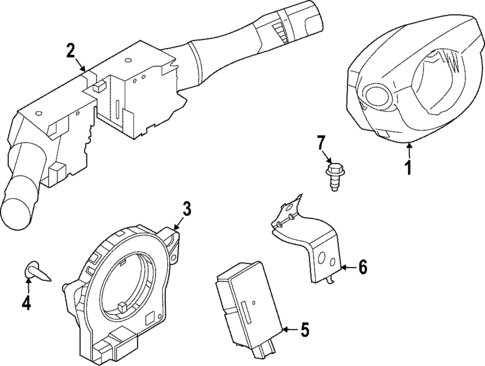 Shroud, Switches & Levers for 2024 Nissan Frontier #0