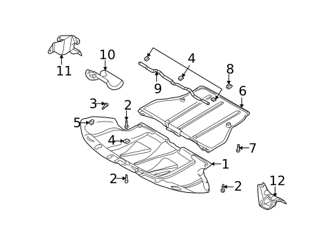 Splash Shields for 2004 Audi A6 #0