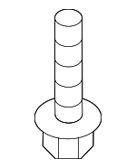 1244105207B - Body: Bumper Cover Screw for Kia: Borrego, Forte, Forte Koup, Forte5, K4, K5, Niro, Niro EV, Optima, Rio, Sorento, Sportage, Telluride Image