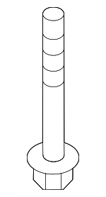 1416003133 - Body: Front Bracket Rivet for Kia: Carnival, Forte, Forte5, K5, K900, Optima, Rio, Rondo, Sorento, Soul, Soul EV, Sportage, Stinger, Telluride Image