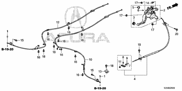 Parking Brake for 2014 Acura MDX #0