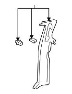 6251104030B1 - Body: Truck Cab Corner Trim Panel for Toyota Image