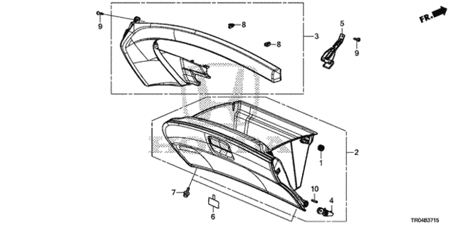 Instrument Panel Garnish (Passenger Side) for 2012 Honda Civic #0