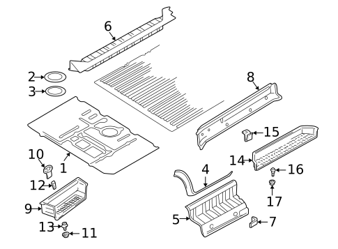 Exterior Trim - Pillars for 1997 Volkswagen EuroVan #0