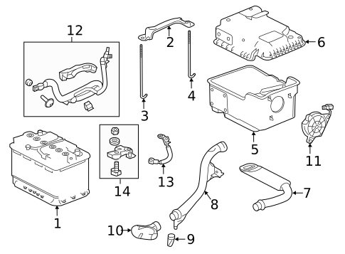 Battery for 2018 Acura TLX #0