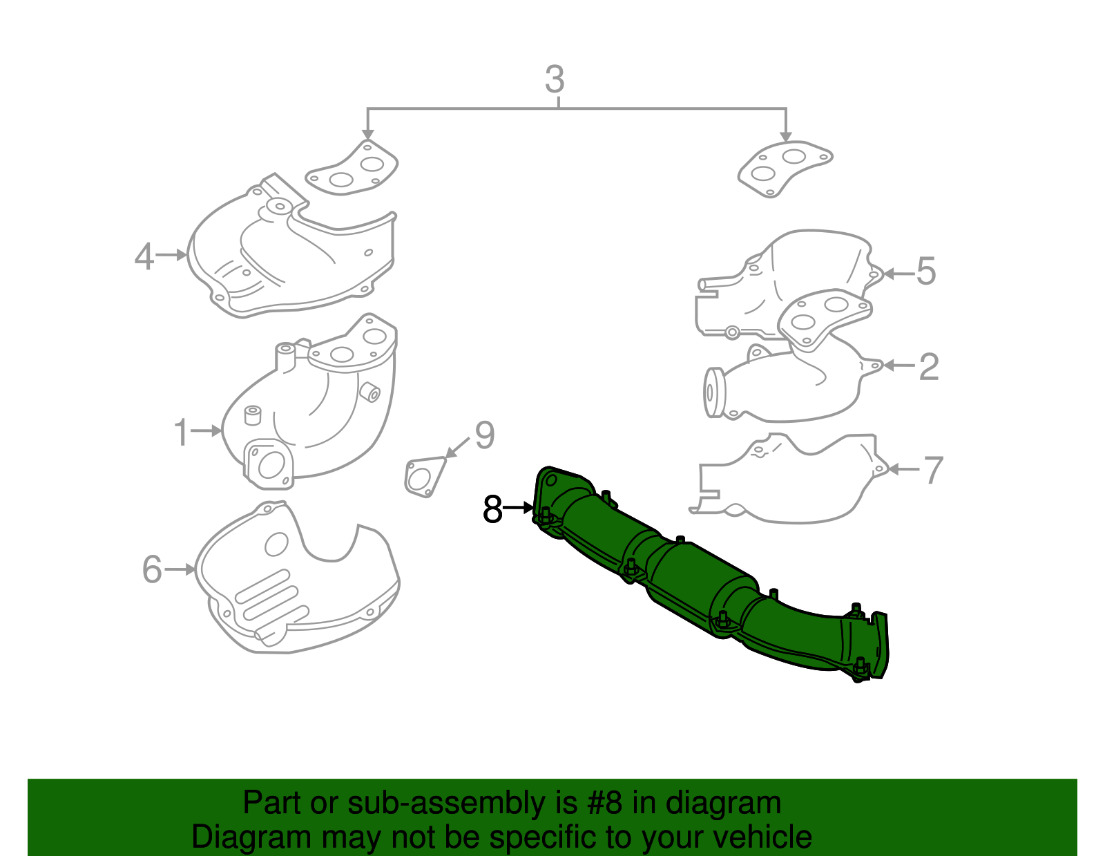 2002-2014 Subaru Cross Over Pipe 44101FE070 | OEM Parts Online