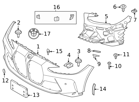 Bumper & Components - Front for 2024 BMW M4 #1