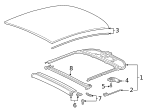 4N4877308B6PS - Body: Sunshade for Audi Image
