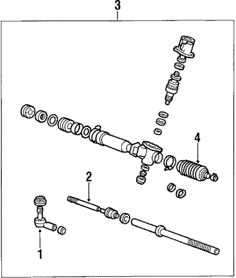 Steering Gear & Linkage for 1988 Mitsubishi Galant #0