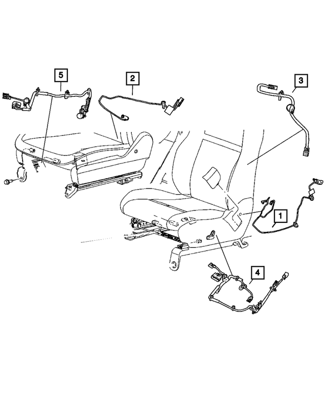 68160713AA - : Side Air Bag Wiring for Mopar Image