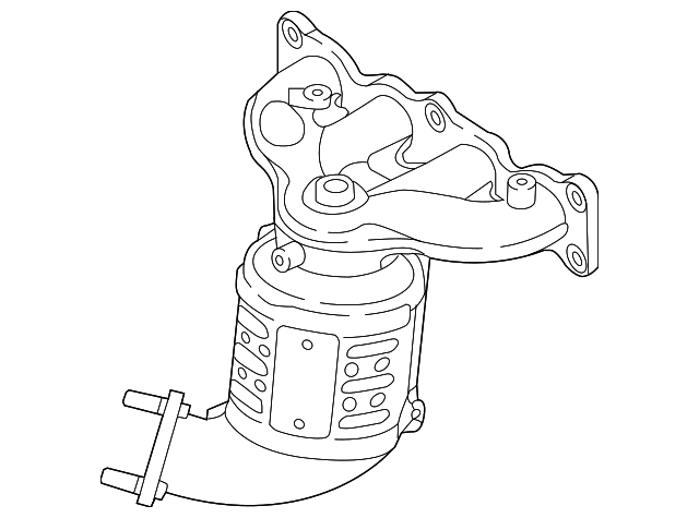 28510-2GBB0 - Catalytic Converter With Integrated Exhaust