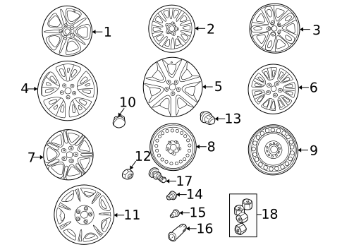 Wheels for 2005 Jaguar X-Type #0