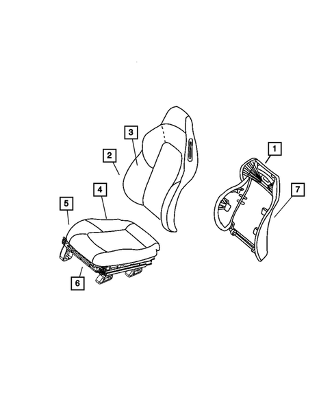 Front Seats for 2004 Chrysler Crossfire #0