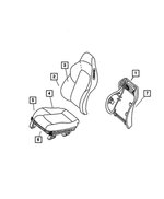 5103101AA - Interior Trim: Front Seat Back Frame, Right for Mopar Image