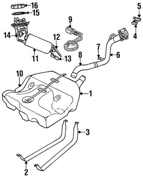 Fuel System Components for 2000 Chrysler Sebring #0