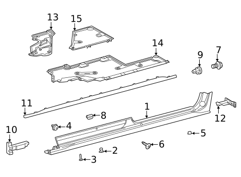 Exterior Trim - Pillars for 2024 Toyota Sienna #0
